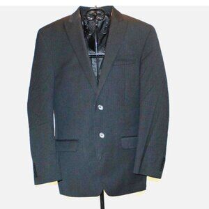Men's Black Blazer Wool Blend Suit Jacket Button Front Michael Strahan 40 R
